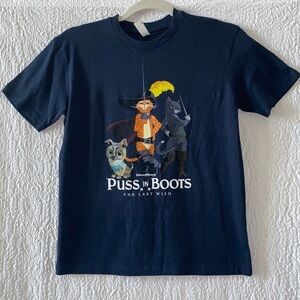 Cotton Heritage DreamWorks Puss in Boots The Last Wish Graphic T-Shirt NWOT